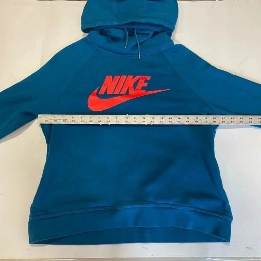 Nike Women's Funnel Neck Long Sleeve Logo Hoodie‎ Size M